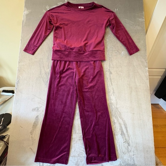 Velour 90s Sport Athletic Running Walking Tracksuit Sz M - Picture 1 of 12